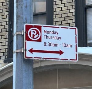 Alternate Side Parking sign in New York City